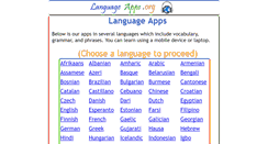 Desktop Screenshot of languageapps.org