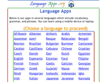 Tablet Screenshot of languageapps.org